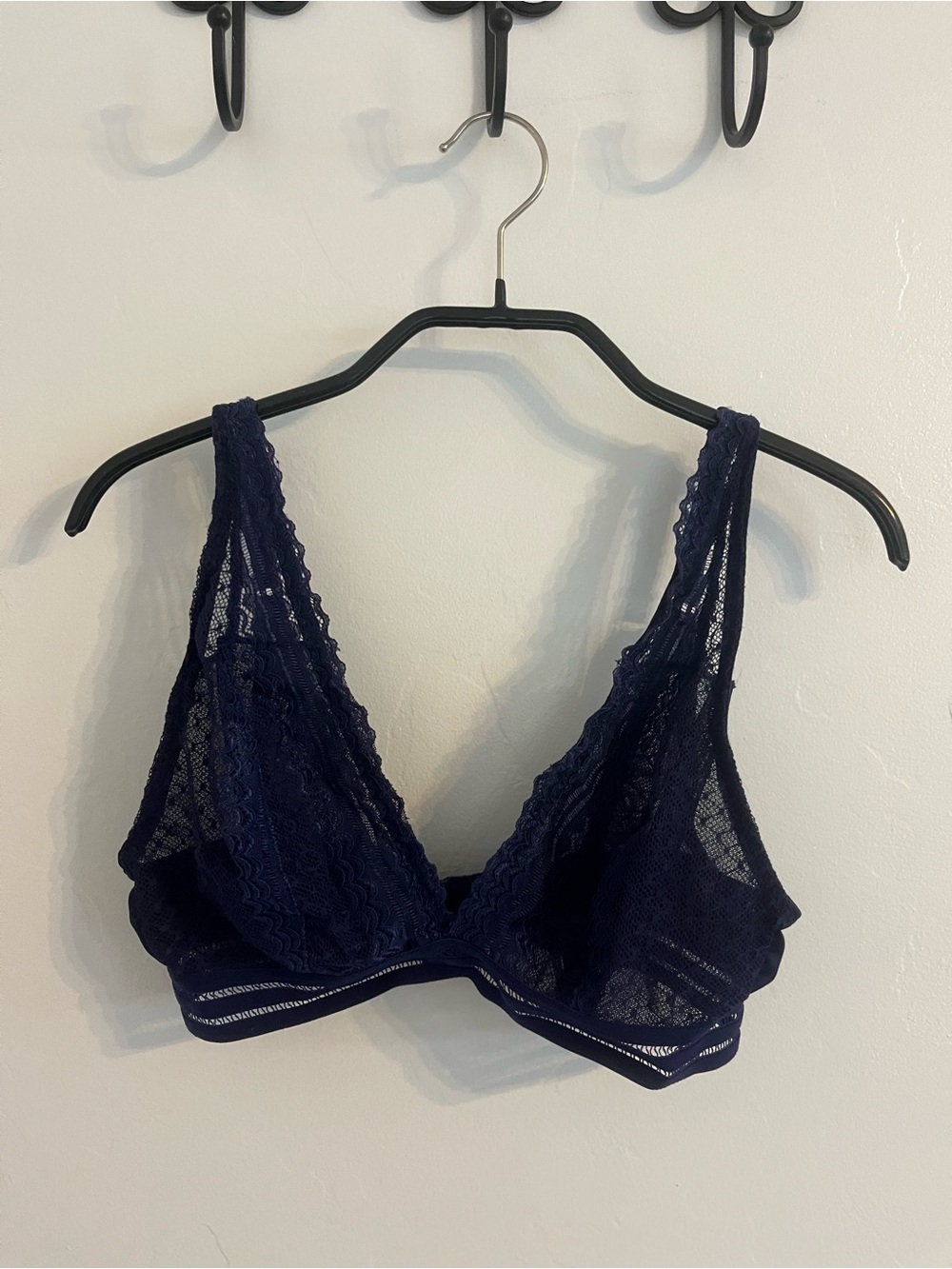 Frederick's of Hollywood Navy Lace Bralette